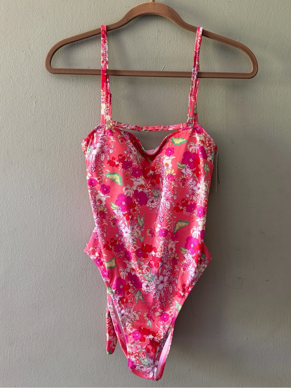 Victoria's Secret Pink Floral One-Piece Swimsuit